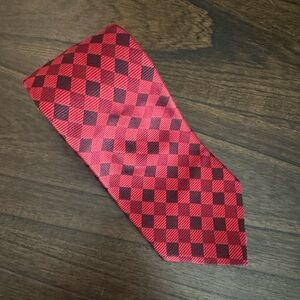 Brooks Brothers Silk Tie Red and Black Made in USA